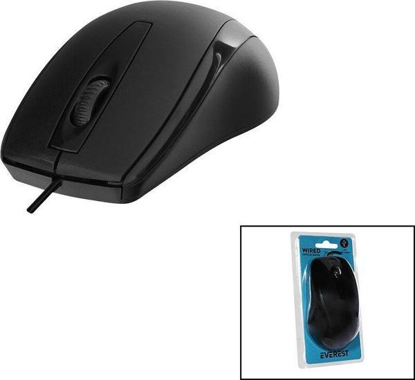 EVEREST SM-207B  KABLOLU USB  SİYAH OPTİK MOUSE  1200DPI   VAKUMLU AMBALAJ (5060) - Image 1