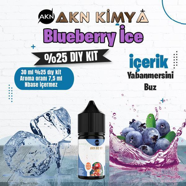 Bluberry Ice Yoğun Dıy Kit Yabanmersini Buz Gıda Aroması %25 Oranda Aroma İçerir (Hazır Değildir ) - Image 1