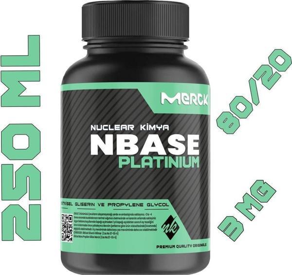 Platinium Base 250 ml Vg Pg 80-20 3 Mg/ml Bitkisel Gliserin Base E422 - Image 1