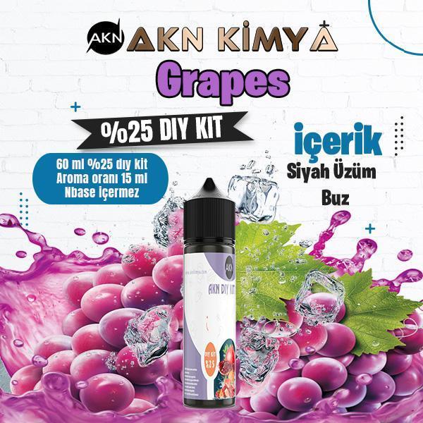 Grapes Yoğun Dıy Kit Siyah Üzüm Buz Gıda Aroması %25 Oranda Aroma İçerir (Hazır Değildir ) - Image 1