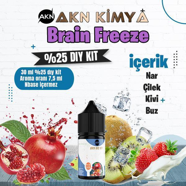 Brain Freeze Naked Yoğun Dıy Kit Nar Çilek Kivi Buz Gıda Aroması %25 Oranda Aroma İçerir (Hazır Değildir ) - Image 1