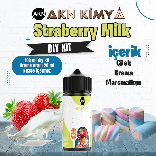 Strawberry Milk Dıy Kit Çilek Süt  Gıda Aroması %20 Oranda Aroma İçerir (Hazır Değildir ) - Image 1
