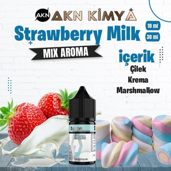 Strawberry Milk Mix Aroma Çilek Süt Gıda Aroması 10 ml - Image 1