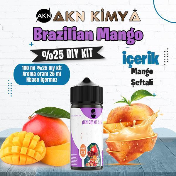 Brazilian Mango Yoğun Dıy Kit Mango Şeftali Gıda Aroması %25 Oranda Aroma İçerir (Hazır Değildir ) - Image 1
