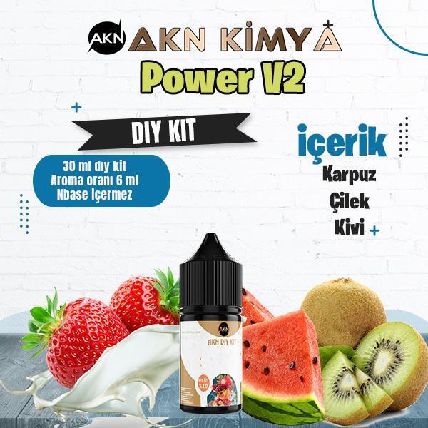 Power V2 Dıy Kit Karpuz Çilek Kivi Gıda Aroması %20 Oranda Aroma İçerir (Hazır Değildir ) - Image 1
