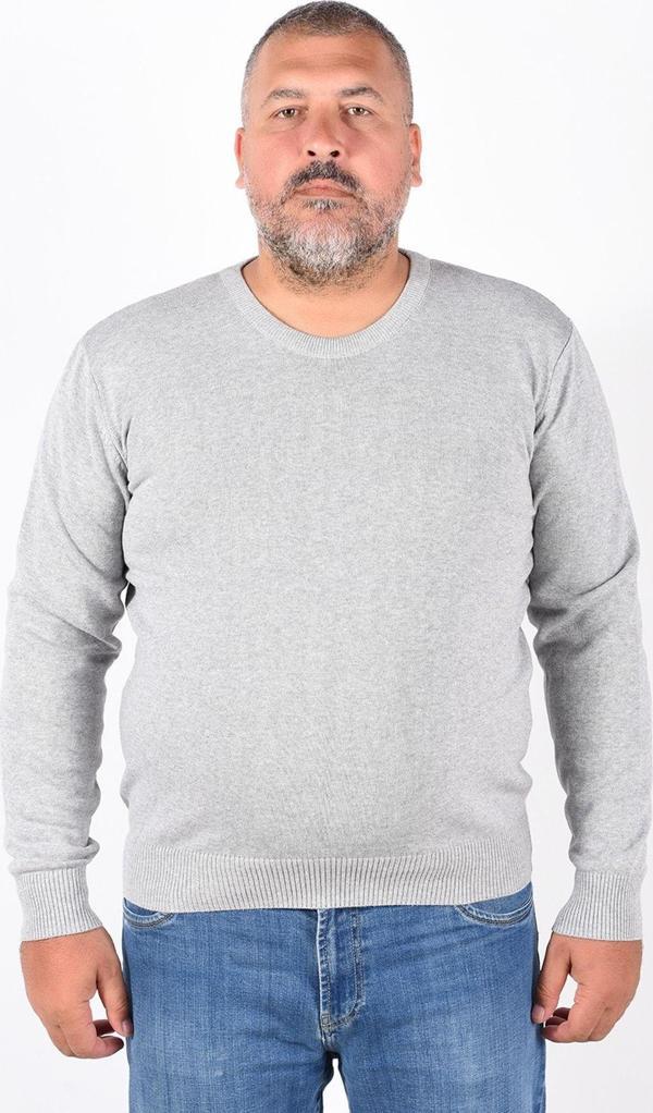 Trist Star Erkek Gri Bisiklet Yaka Pamuklu Kazak - Image 1