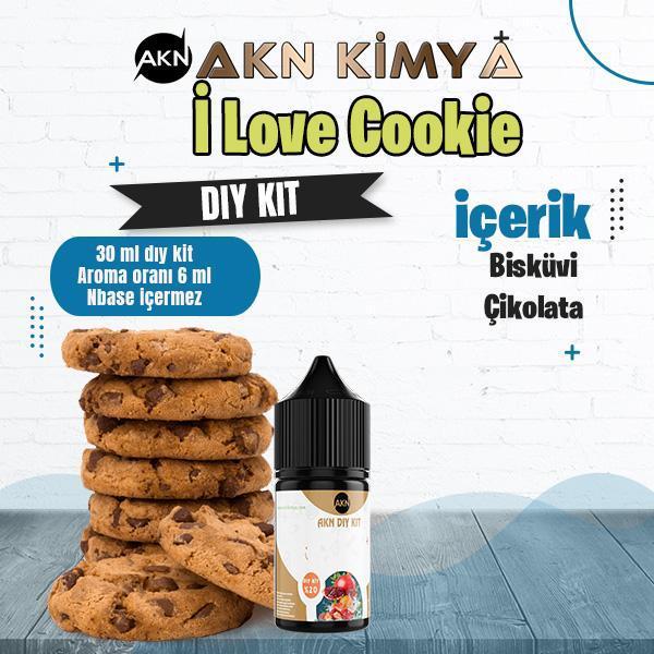 I Love Cookie Dıy Kit Bisküvi Çikolata Gıda Aroması %20 Oranda Aroma İçerir (Hazır Değildir ) - Image 1