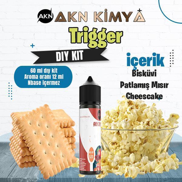 Trigger Dıy Kit Bisküvi Patlamış Mısır Gıda Aroması %20 Oranda Aroma İçerir (Hazır Değildir ) - Image 1