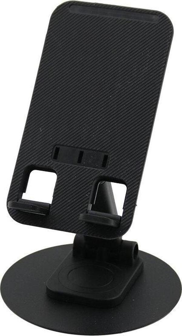 METAL DÖNER TABANLI AKROBAT MASA ÜSTÜ TELEFON TUTACAK SİYAH PLASTİK (5060) - Image 1