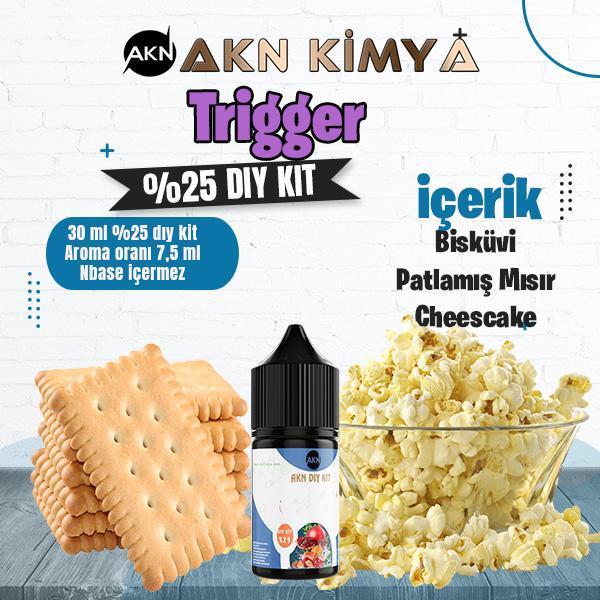 Trigger Yoğun Dıy Kit Bisküvi Patlamış Mısır Gıda Aroması %25 Oranda Aroma İçerir (Hazır Değildir ) - Image 1