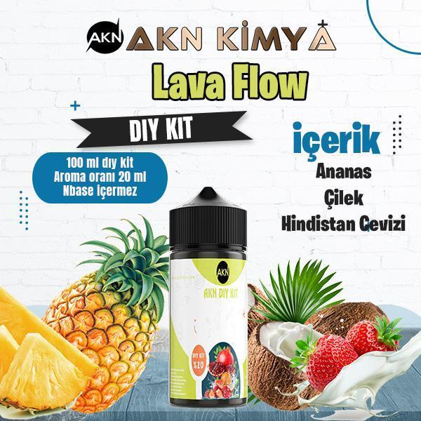 Lava Flow Naked Dıy Kit Çilek Ananas Hindistan Cevizi Gıda Aroması %20 Oranda Aroma İçerir (Hazır Değildir ) - Image 1