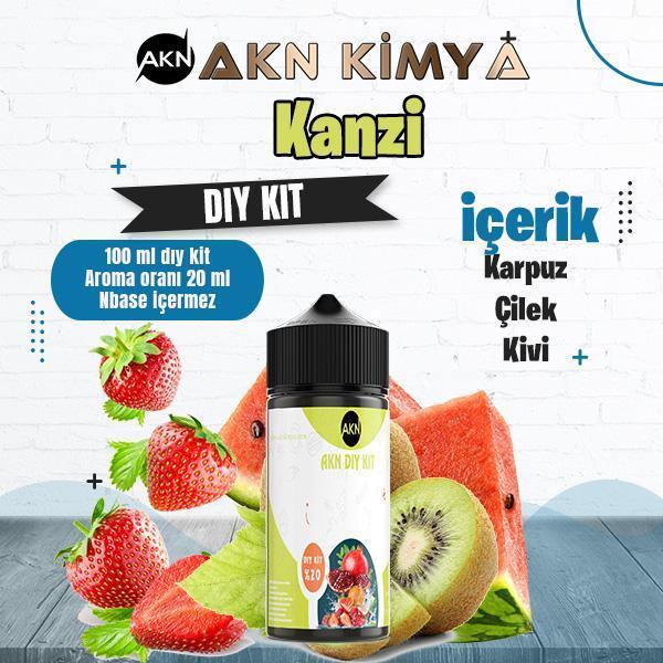 Twelve Monkey Kanzi Dıy Kit Karpuz Çilek Kivi Gıda Aroması %20 Oranda Aroma İçerir (Hazır Değildir ) - Image 1
