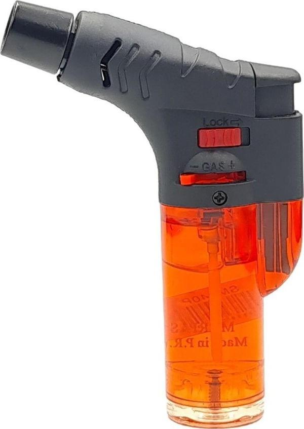 Sedef Silver Turbo Pürmüz Alev Gaz Ayarlı Kilit Düğmeli Profesyonel Gazlı Doldurulabilir Piknik Kamp Torch Çakmak - Image 1