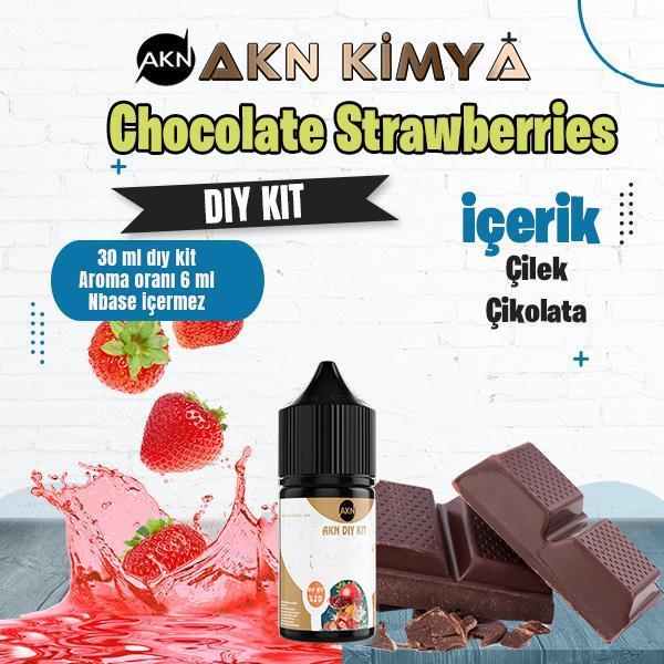 Chocolate Strawberries Dıy Kit Çilek Çikolata Gıda Aroması %20 Oranda Aroma İçerir (Hazır Değildir ) - Image 1