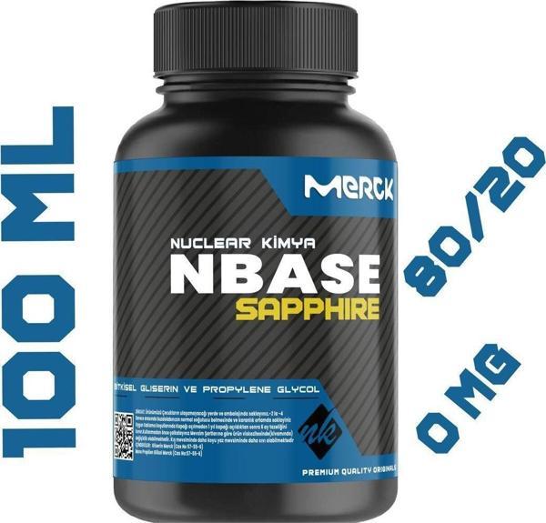 Sapphire 3M Base 100 ml Vg Pg 80-20 0 Mg/ml Bitkisel Gliserin Base E422 - Image 1