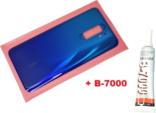 Tkgz Xiaomi Redmi Note 8 PRO Arka Pil Batarya Kapağı (CAM+B-7000) MAVİ - Image 1