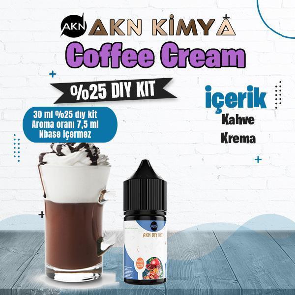 Coffee Cream Yoğun Dıy Kit Kahve Krema Gıda Aroması %25 Oranda Aroma İçerir (Hazır Değildir ) - Image 1