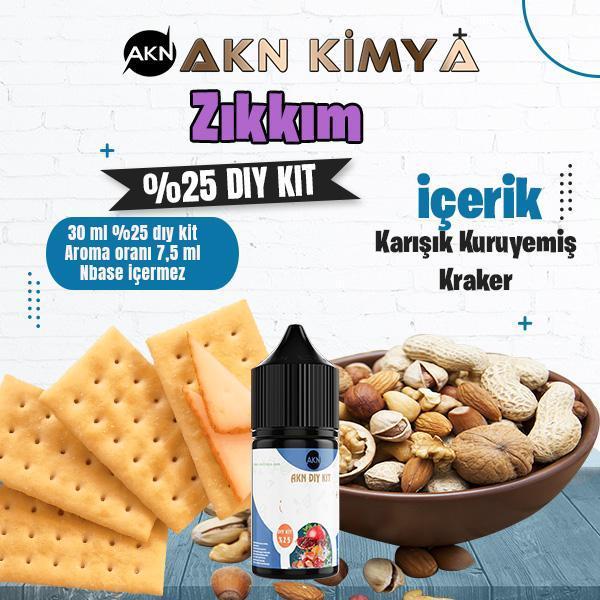 Zıkkım Yoğun Dıy Kit Karışık Kuruyemiş Kraker Gıda Aroması %25 Oranda Aroma İçerir (Hazır Değildir ) - Image 1