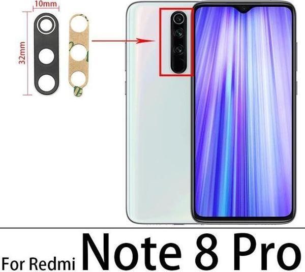 Tkgz Xiaomi REMİ NOTE 8 PRO Arka Kamera Camı Lens Yapışkanlı - Image 1