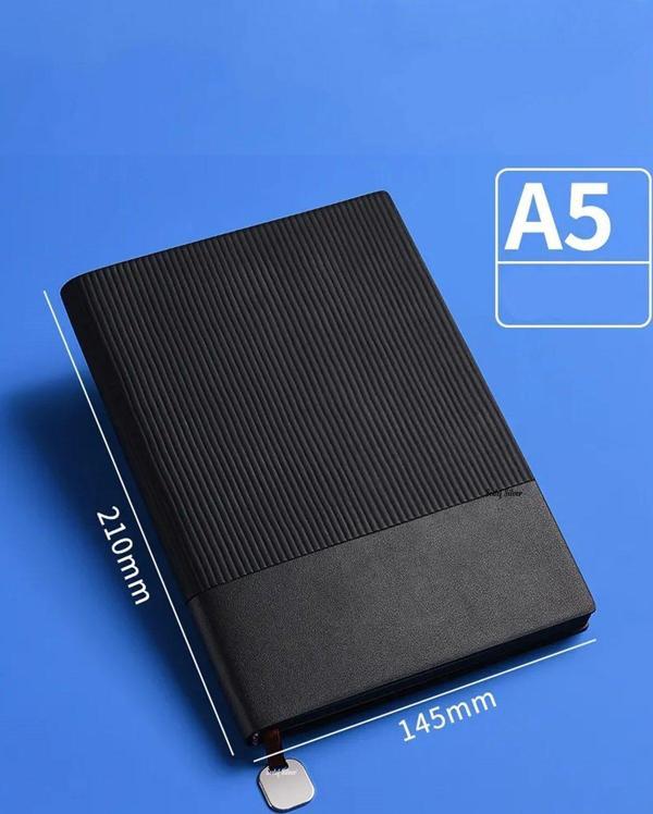 Sedef Silver Yumuşak Kapak Şık A5 Ofis İş Not Öğrenci Defteri Hediyelik Eşya Suni Deri Çizgili Ajanda Defter - Image 1