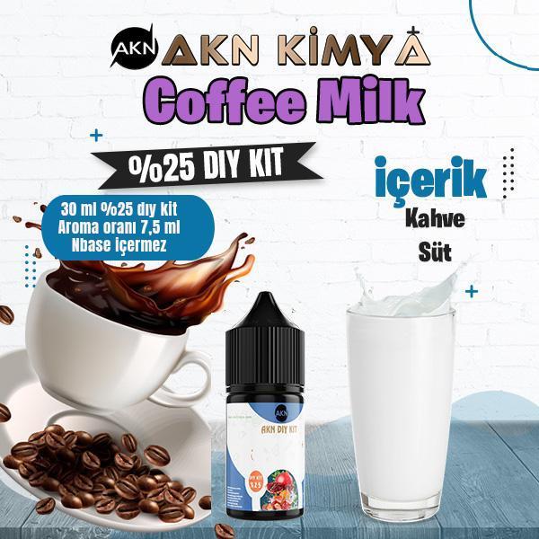 Coffee Milk Yoğun Dıy Kit Kahve Süt Gıda Aroması %25 Oranda Aroma İçerir (Hazır Değildir ) - Image 1