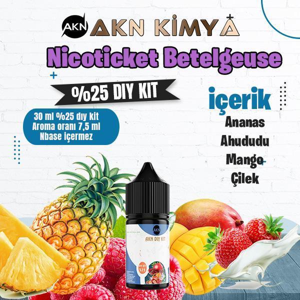 Nicoticket Betelgeuse Yoğun Dıy Kit Çilek Ananas Mango Gıda Aroması %25 Oranda Aroma İçerir (Hazır Değildir ) - Image 1