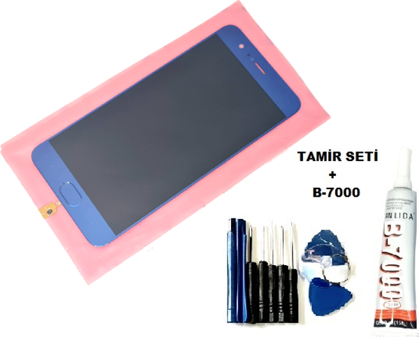 Tkgz Xiaomi Mİ Note 3 Lcd Ekran Dokunmatik MAVİ ORJİNAL (B-7000+Tamir Seti) - Image 1