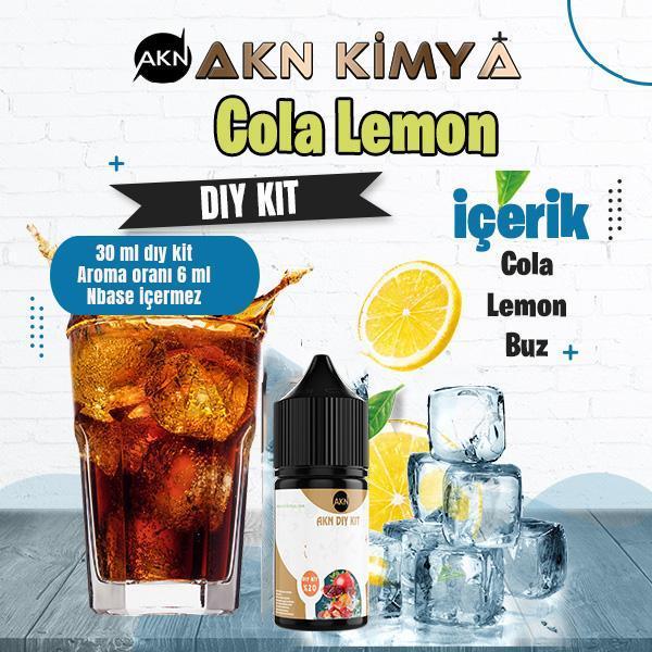 Cola Lemon Dıy Kit Cola Lemon Buz Gıda Aroması %20 Oranda Aroma İçerir (Hazır Değildir ) - Image 1