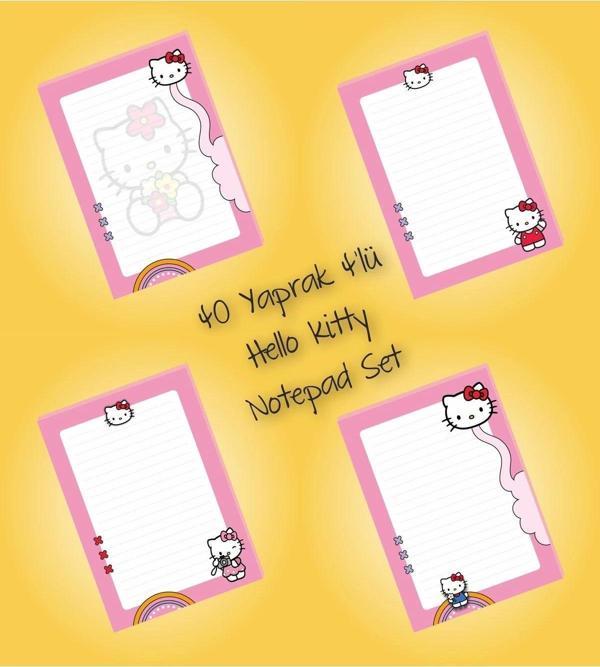 Hello Kitty Not Defterleri | Notepad | Bloknot | A5 (14x20cm) 40 Sayfa Not Defteri - Image 1