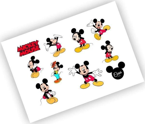 Mickey Mouse Sticker Micky Etiket - Image 1