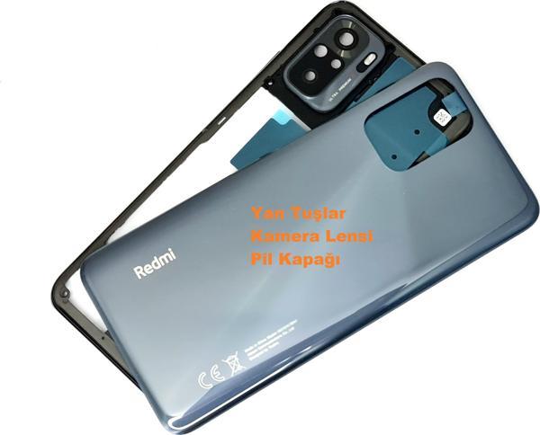Tkgz Xiaomi Redmi Note 10S (4G) kasa Arka Pil Batarya Kapağı SİYAH - Image 1