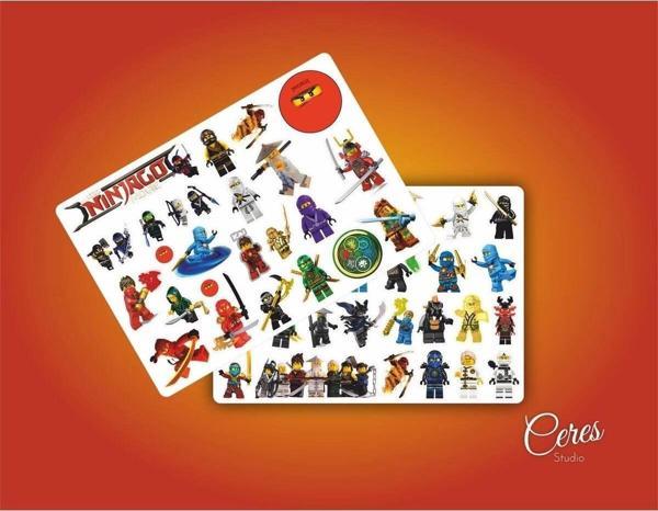 Ninjago Sticker Etiket 2 Sayfa (a5) 53 Adet Etiket - Image 1