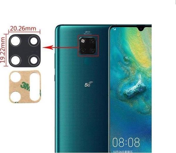 Tkgz Huawei MATE 20 PRO Arka Kamera Camı Lens Yapışkanlı - Image 1