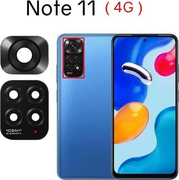 Tkgz Xiaomi REDMİ NOTE 11 4G Arka Kamera Camı Lens Yapışkanlı - Image 1