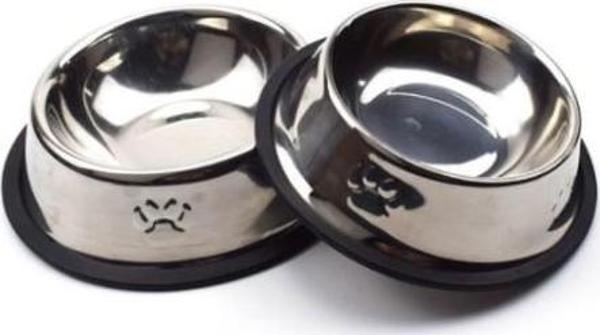 Büro Ev Evcil Hayvanı için 18CM Midi Çelik Kedi Köpek Mama Kabı - Image 1