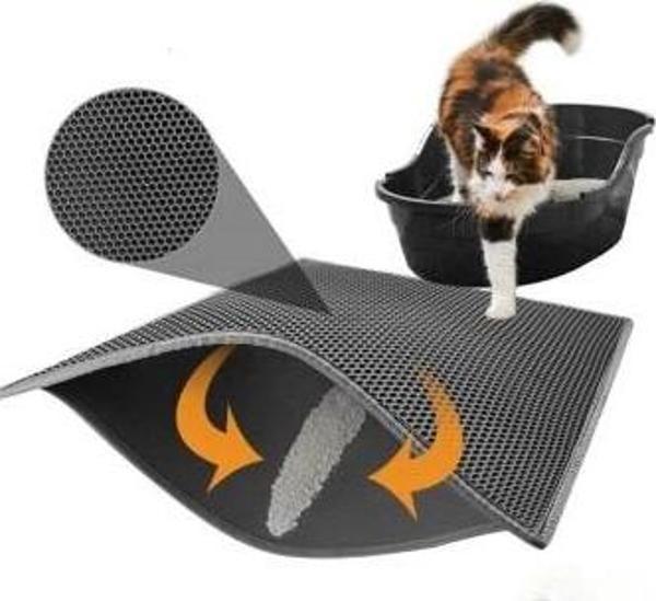 Büro Ev Evcil Hayvanı için Maksi Boy Kedi Tuvalet Önü Paspası - Image 1