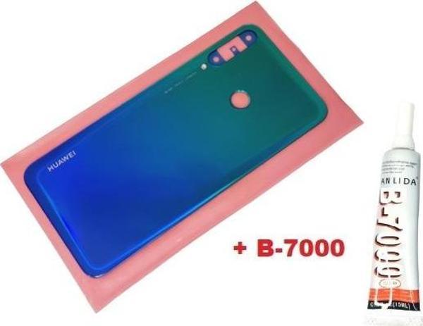 Tkgz Huawei P40 LİTE E Lite Arka Pil Batarya Kapağı (B-7000) MAVİ - Image 1