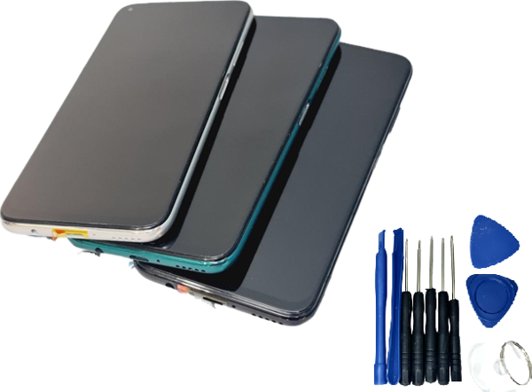 Tkgz Huawei P40 Lite Lcd Ekran Dokunmati (Orjinal Çıtalı Montaj Seti) Gri - Image 1