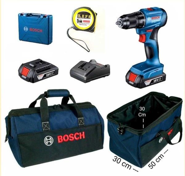 Bosch Gsb 185 Li Darbeli Matkap Vidalama (Çift Batarya) ,Çanta Ve Metre - Image 1