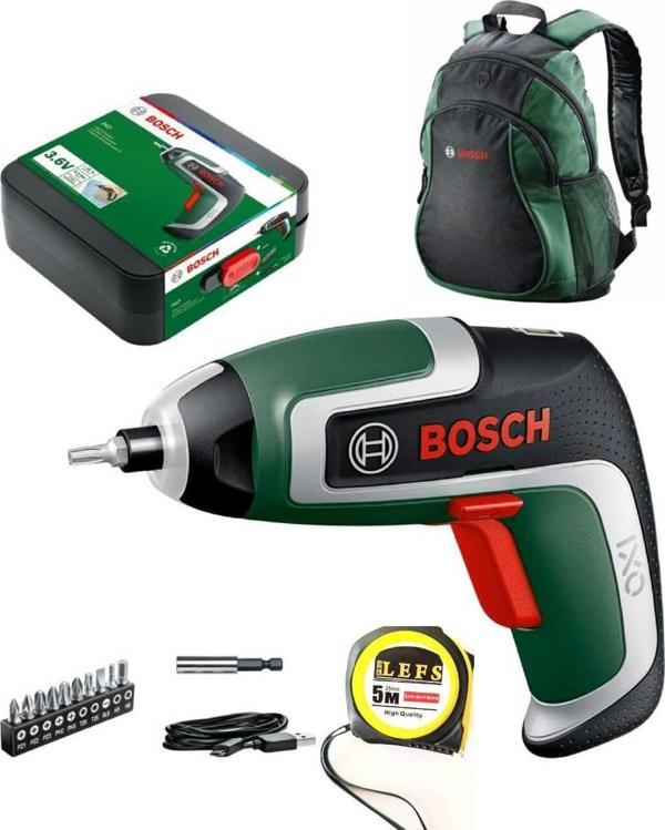 Bosch Ixo 7 Nesil 3.6 V Akülü Mini Vidalama Şarjlı Tornavida, Sırt Çantası Ve Metre - Image 1