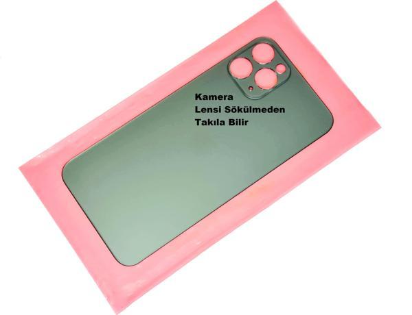 Tkgz İphone 11 PRO Arka Pil Batarya Kapağı (CAM) Yeşil - Image 1