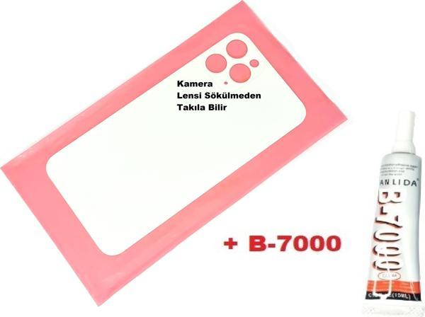 Tkgz İphone 11 PRO Arka Pil Batarya Kapağı (CAM+B-7000) BEYAZ - Image 1