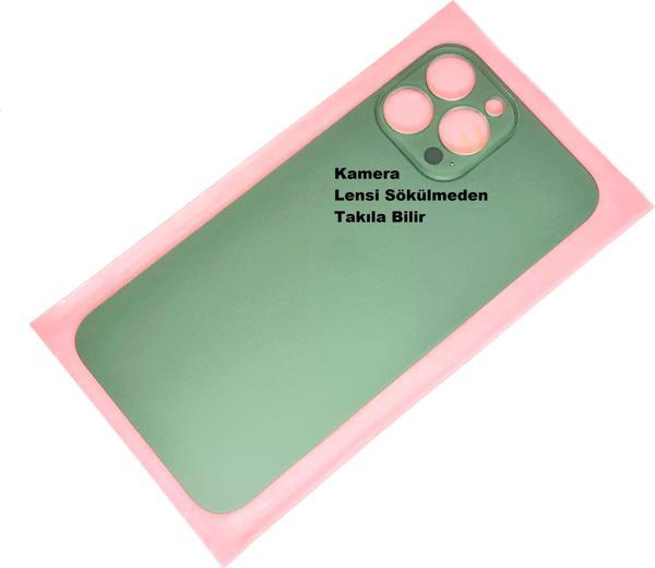 Tkgz İphone 13 PRO MAX Arka Pil Batarya Kapağı (CAM) Yeşil - Image 1
