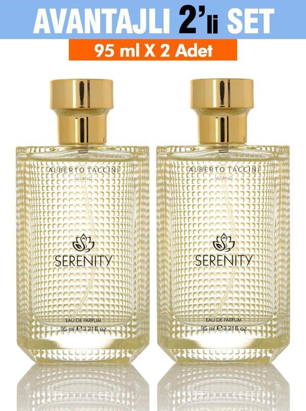 2'Li Set  Alberto Taccini SERENITY Kadın Parfümü - 95 ml - Image 1