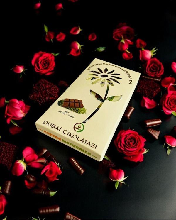 Coffee Naturelle Antep Fıstıklı Kadayıflı Dubai Lezzeti - Dubai Çikolatası - 185 Gr - Özel Seri - Image 1