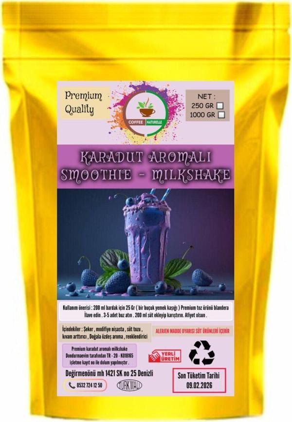 Coffee Naturelle Karadut Aromalı Milkshake & Smoothie 1 Kg - Image 1