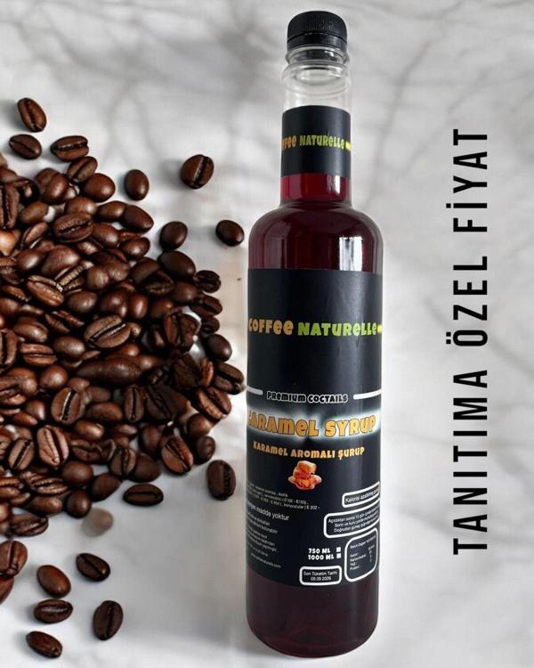 Coffee Naturelle Karamel Aromalı Kokteyl Şurubu - 700 Ml - Premium Quality - Image 1