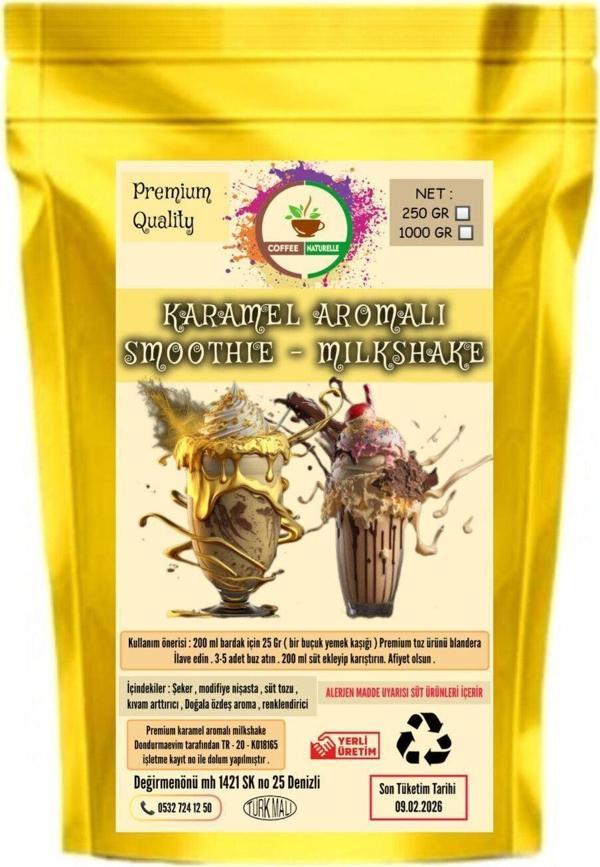Coffee Naturelle Karamel Aromalı Milkshake & Smoothie 1 Kg - Image 1