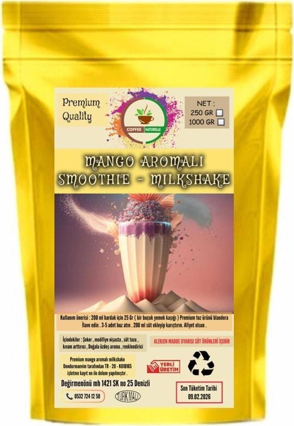 Coffee Naturelle Mango - Milkshake & Smoothie 1 Kg - Image 1