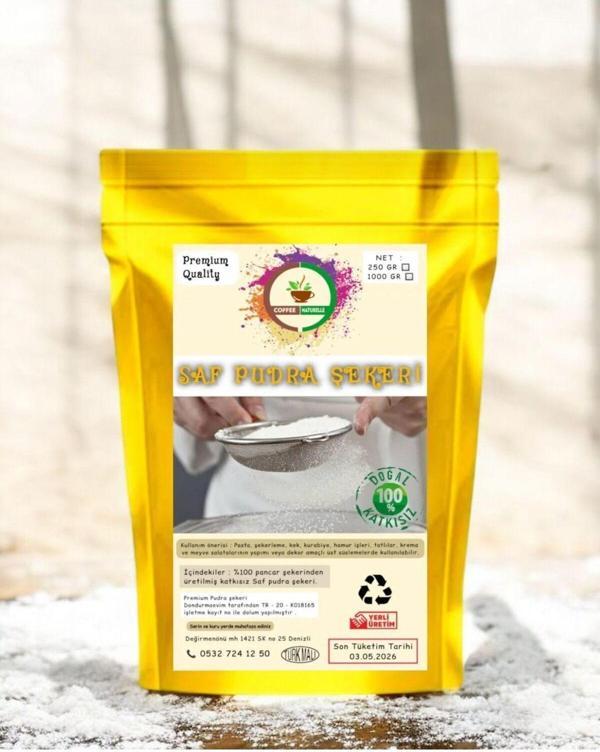 Coffee Naturelle Pudra Şekeri Saf Katkısız - 1000 Gr - 1 Kg - Image 1